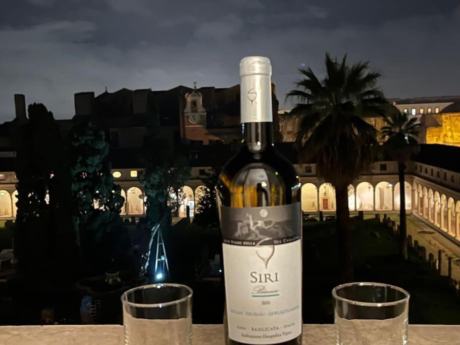 Camera X2 Con Magnifica Vista Sul Chiostro Di Michelangelo E Le Terme Di Diocleziano Roma Exterior foto